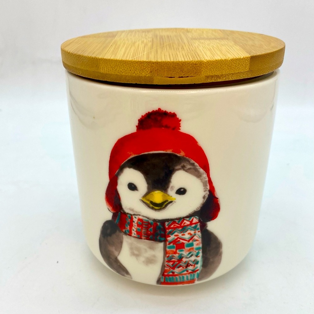 Lidded penguin canister